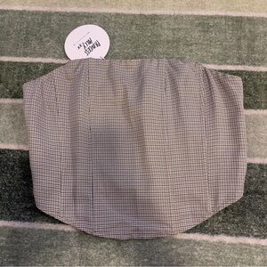 Black and White Checkered Top